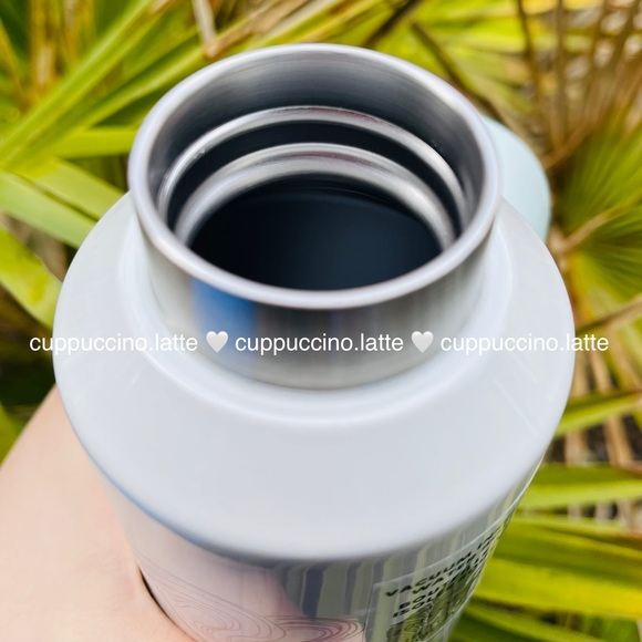 🤍NEW🧜♀️Starbucks 2022 White & Silver Siren Anniversary SS Bottle Tumbler - Picture 8 of 9
